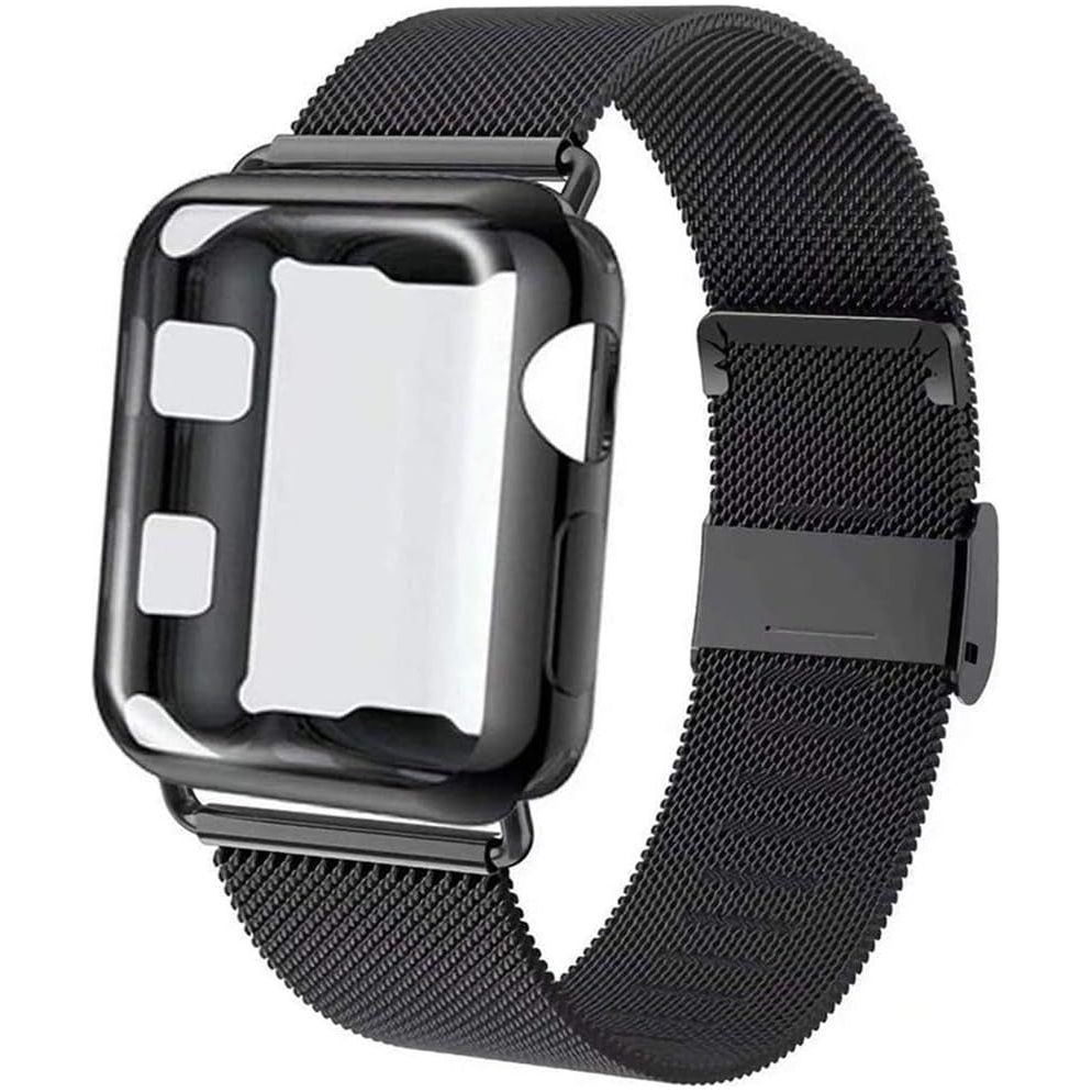Bands Compatible for Apple Watch 38Mm 40Mm 41Mm 42Mm 44Mm 45Mm Metal Adjustable Stainless Steel Strap for Iwatch Series 7/8/6/SE/5/4/3/2/1