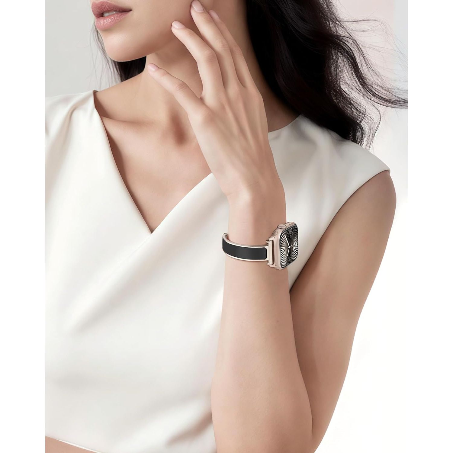 Bracelets Band for Apple Watch Band 42Mm (Series 10) 41Mm 40Mm 38Mm, Iwatch Band for Apple Smart Watch Bands, for Apple Watch Strap for Apple Watch Series 10 Se 9 8 7 6 5 4 3 2 1-Starlight