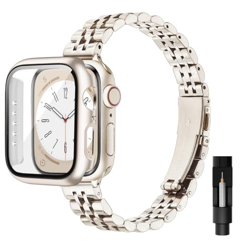 Sovio Slim Stainless Steel Watch Strap Compatible with