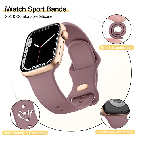4 Pack Silicone Bands for Apple Watch Bands