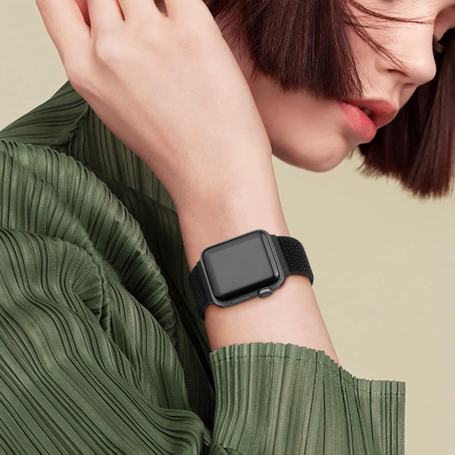 Nylon Bands for Apple Watch Band Series 10 9 8 7 41Mm 46Mm 45Mm 49Mm for Women Men, Soft Breathable Solo Loop Straps for Iwatch Apple Watch 38Mm 40Mm 41Mm 42Mm 44Mm 45Mm Ultra Series 6 5 4 3 SE