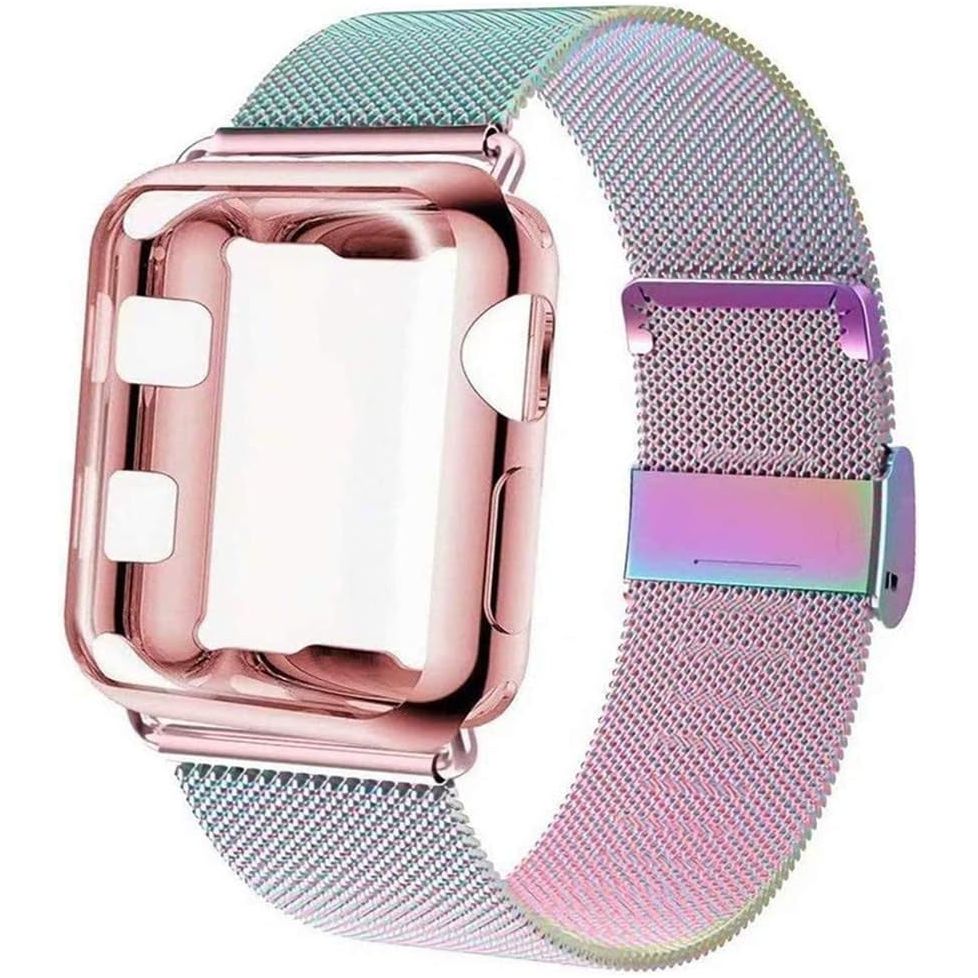 Bands Compatible for Apple Watch 38Mm 40Mm 41Mm 42Mm 44Mm 45Mm Metal Adjustable Stainless Steel Strap for Iwatch Series 7/8/6/SE/5/4/3/2/1