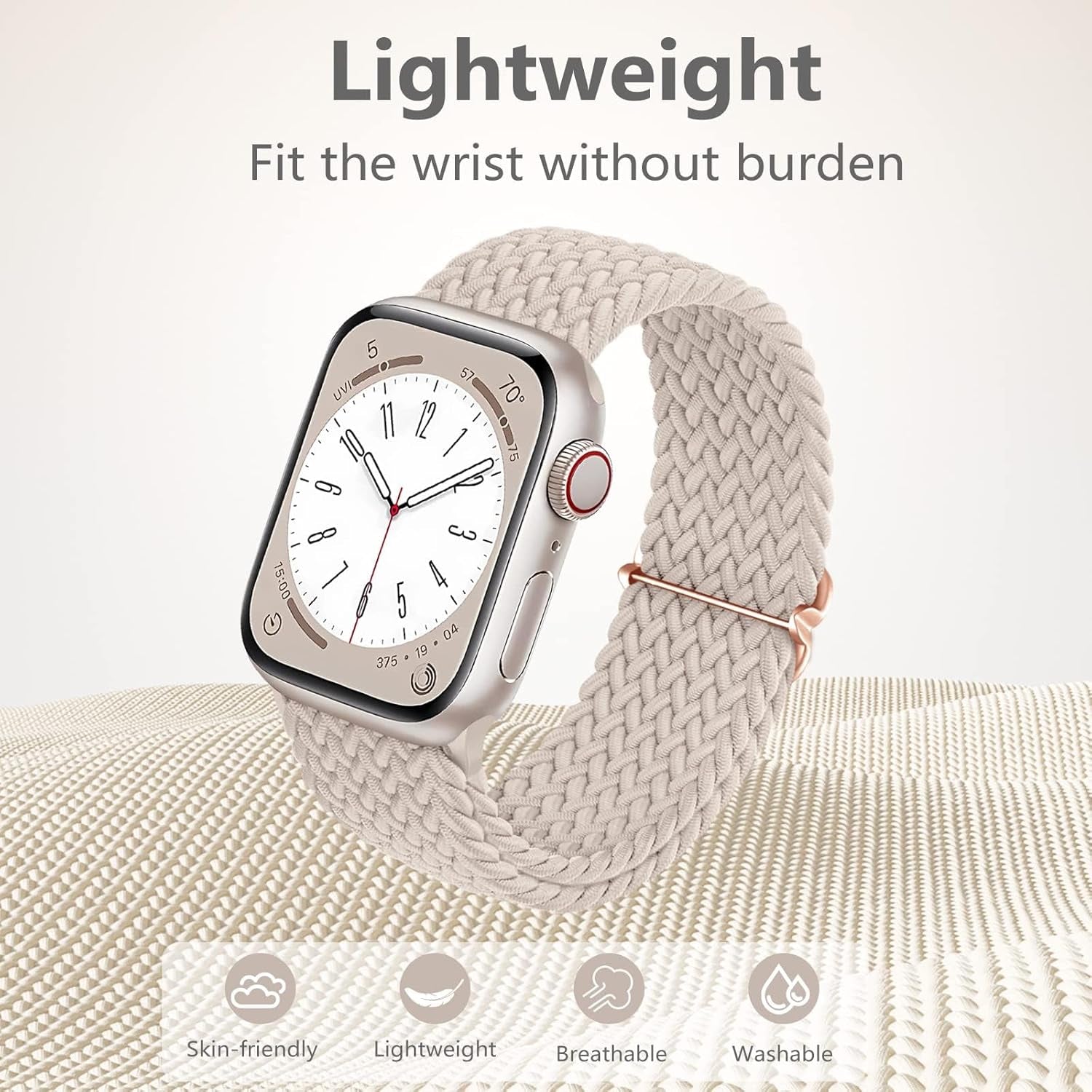 4 Pack Braided Stretchy Solo Loop Compatible with Apple Watch Band 38/40/41/42Mm, 42/44/45/46/49Mm Women Men, Adjustable Nylon Strap Wristband for Iwatch Series10 9 8 7 6 SE 5 4 3 2 1 Ultra1/2