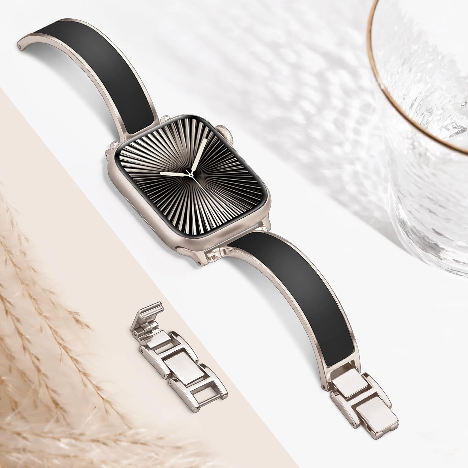 Bracelets Band for Apple Watch Band 42Mm (Series 10) 41Mm 40Mm 38Mm, Iwatch Band for Apple Smart Watch Bands, for Apple Watch Strap for Apple Watch Series 10 Se 9 8 7 6 5 4 3 2 1-Starlight