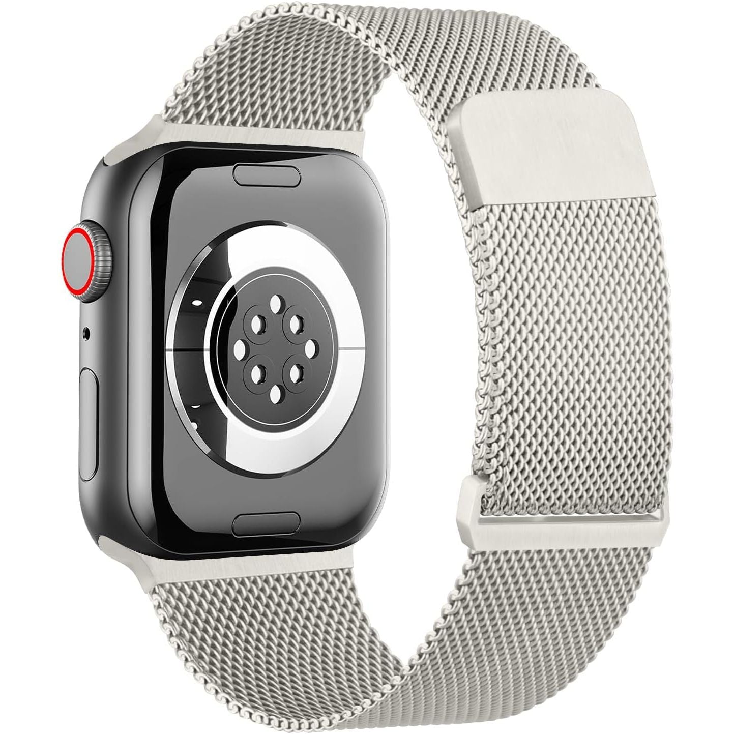Metal Bands for Apple Watch Bands 49Mm 45Mm 44Mm 42Mm 41Mm 40Mm 38Mm Women Men, Stainless Steel Loop Magnetic Milanese Mesh Strap for Apple Watch Ultra Iwatch Series 9/8/7/SE/6/5/4/3/2/1