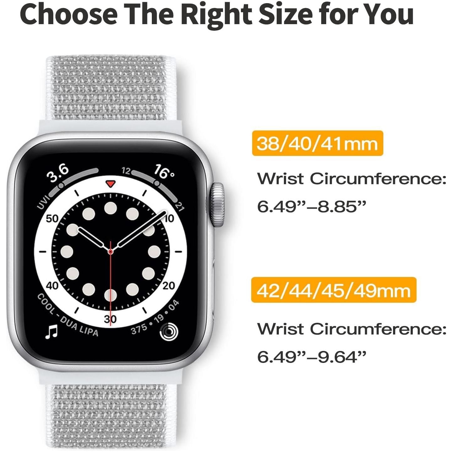 Nylon Bands for Apple Watch Band Series 10 9 8 7 41Mm 46Mm 45Mm 49Mm for Women Men, Soft Breathable Solo Loop Straps for Iwatch Apple Watch 38Mm 40Mm 41Mm 42Mm 44Mm 45Mm Ultra Series 6 5 4 3 SE