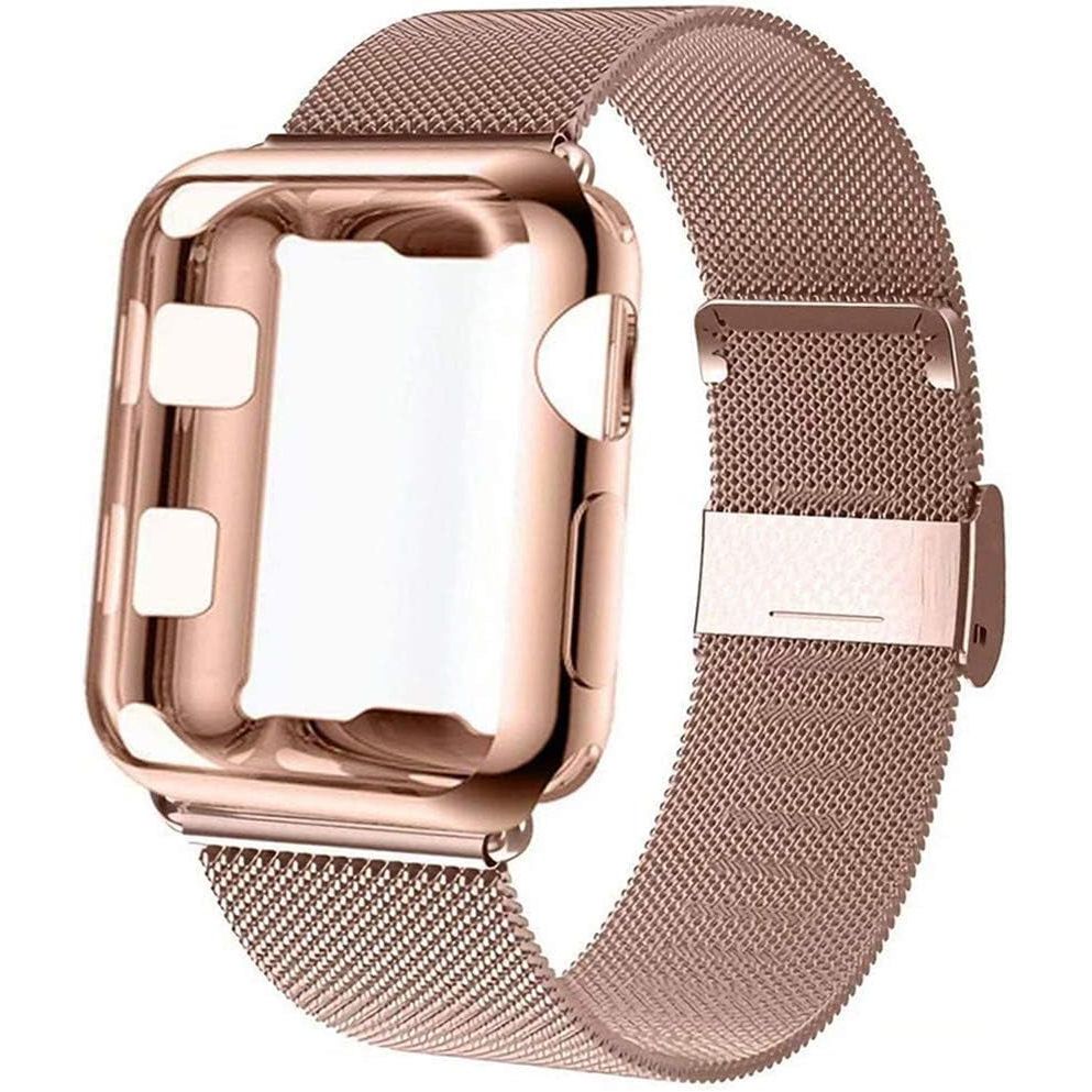 Bands Compatible for Apple Watch 38Mm 40Mm 41Mm 42Mm 44Mm 45Mm Metal Adjustable Stainless Steel Strap for Iwatch Series 7/8/6/SE/5/4/3/2/1