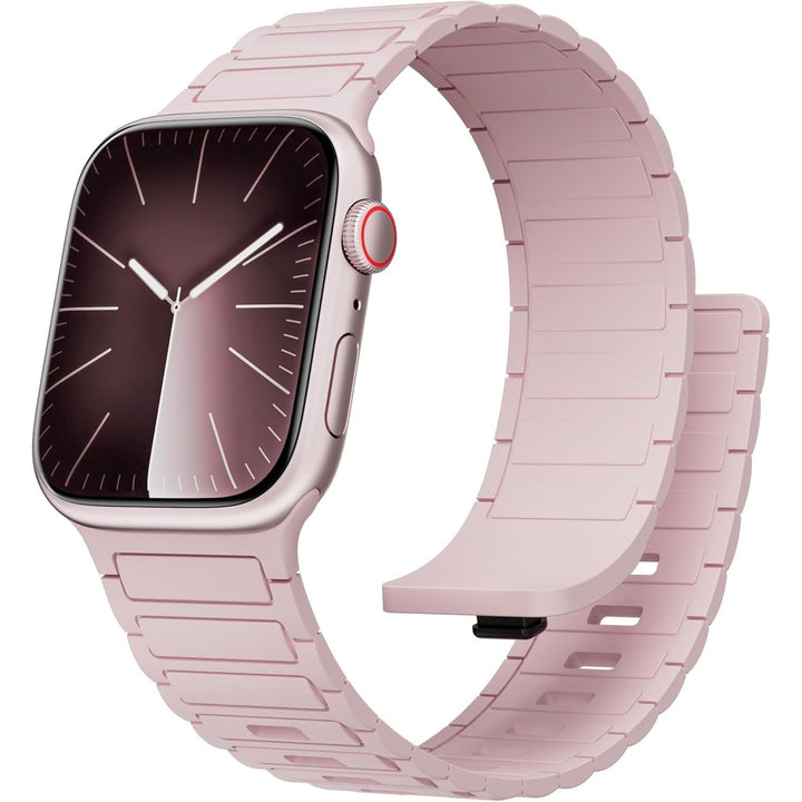 Magnetic Bands for Apple Watch Ultra/2 Band 49Mm 46Mm 45Mm 44Mm 42Mm Iwatch Band 42Mm 41Mm 40Mm 38Mm Women Men,Soft Silicone Strap Sport Loop Bracelet Wristbands for Apple Watch Series 10 9 8 7 6 5 4 3 2 SE 2Nd