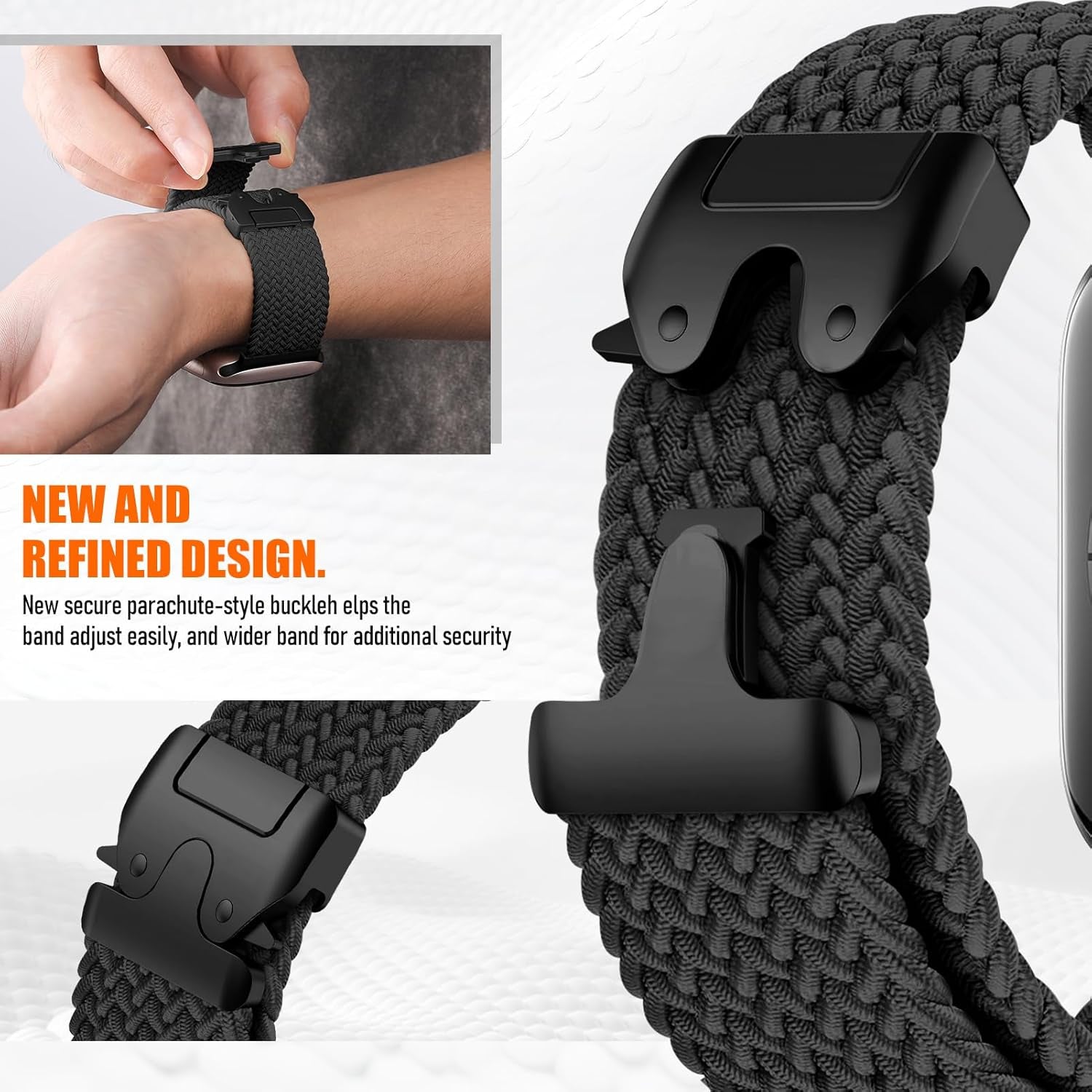 Braided Solo Loop for Apple Watch Band Ultra/2 49Mm 46Mm 45Mm 44Mm 42Mm Men/Women,Parachute Buckle Stretchy Elastic Nylon Sport Strap Wristband for Apple Watch Series 10 9 8 7 6 5 4 3 SE/2